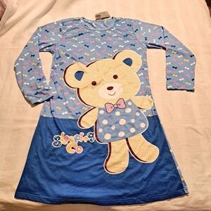 Wuhou women's Large teddy bear nightgown, light weight, NWT